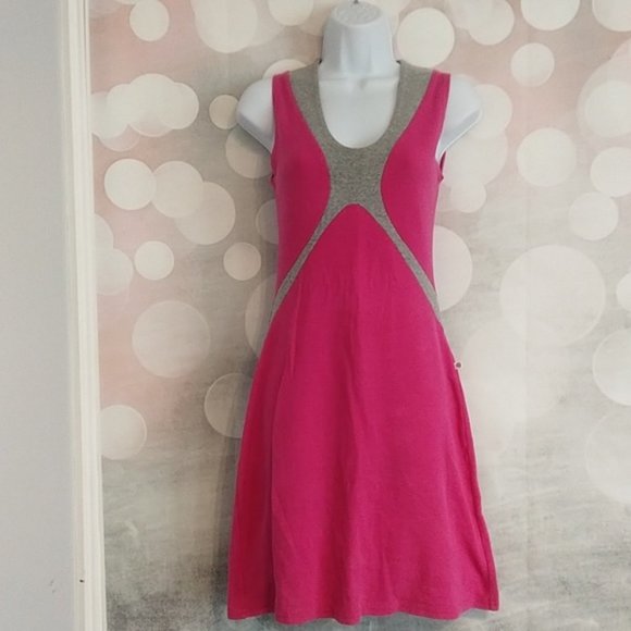 HONEYDROP modern fit and flare dress rave pink S - Picture 6 of 6